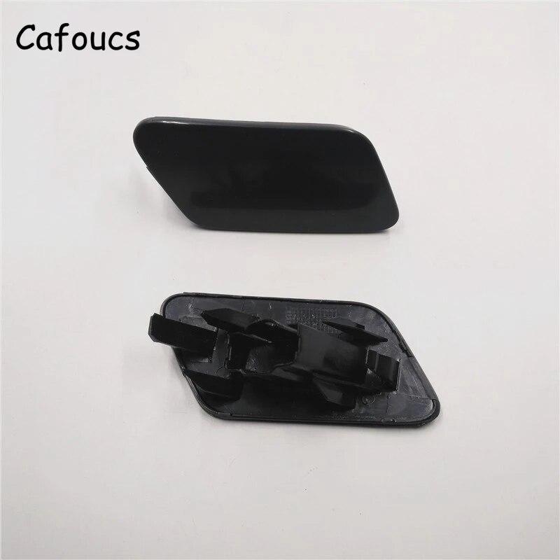 Cafoucs Car Headlamp Water Spray Jet Cover For Citroen C5 2009-2012 Headlight Washer Nozzle Caps