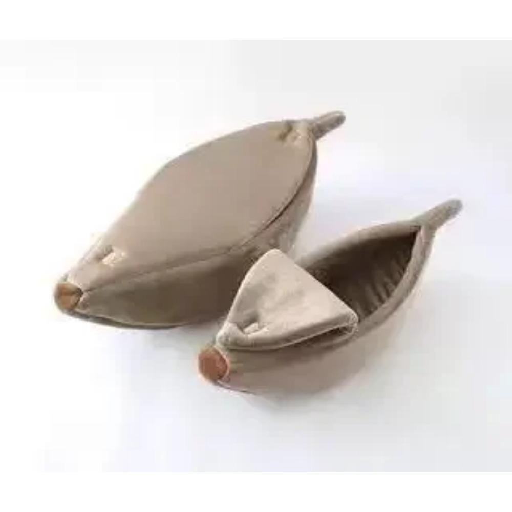 

Банановый домик для кошки, забавный, милый, уютный, теплый, комфортный, мягкий, моющийся 40x15x10cm серый