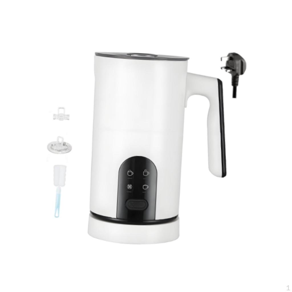 Electric Milk Frother and Steamer Simple Drink Mixer for Cream Coffee Matcha White