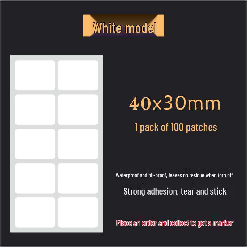 Waterproof Silver Label Stickers for Kitchen Storage and Seasoning Marking