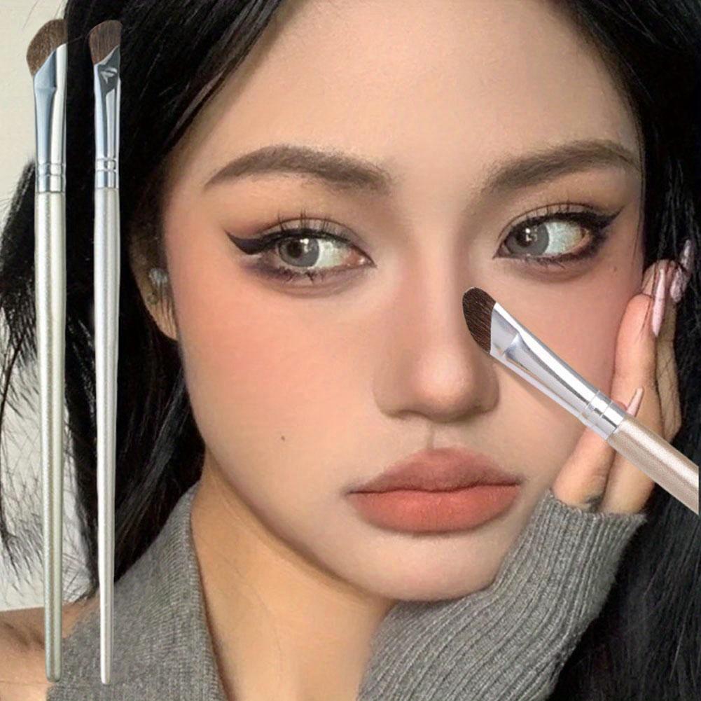 1Pc Nose Contour Brush Nose Contour Brush Angled Makeup Smudge Contour Brush Shadow Angled Makeup Brushes