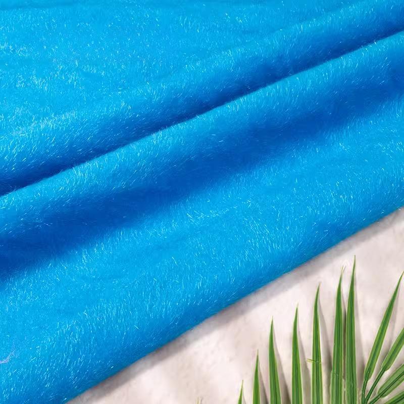 Plain Color Super Thick Faux Mink Fur Fabric Horsehair Flocking Plush Fabric DIY Sewing Sofa Clothing Luggage Shoes Toys Fabric