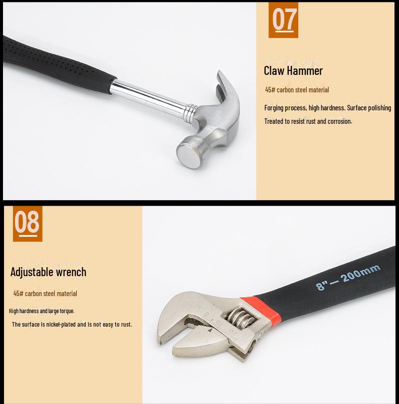 Complete Household Tool Set: Manual Repair Kit with Gift Box