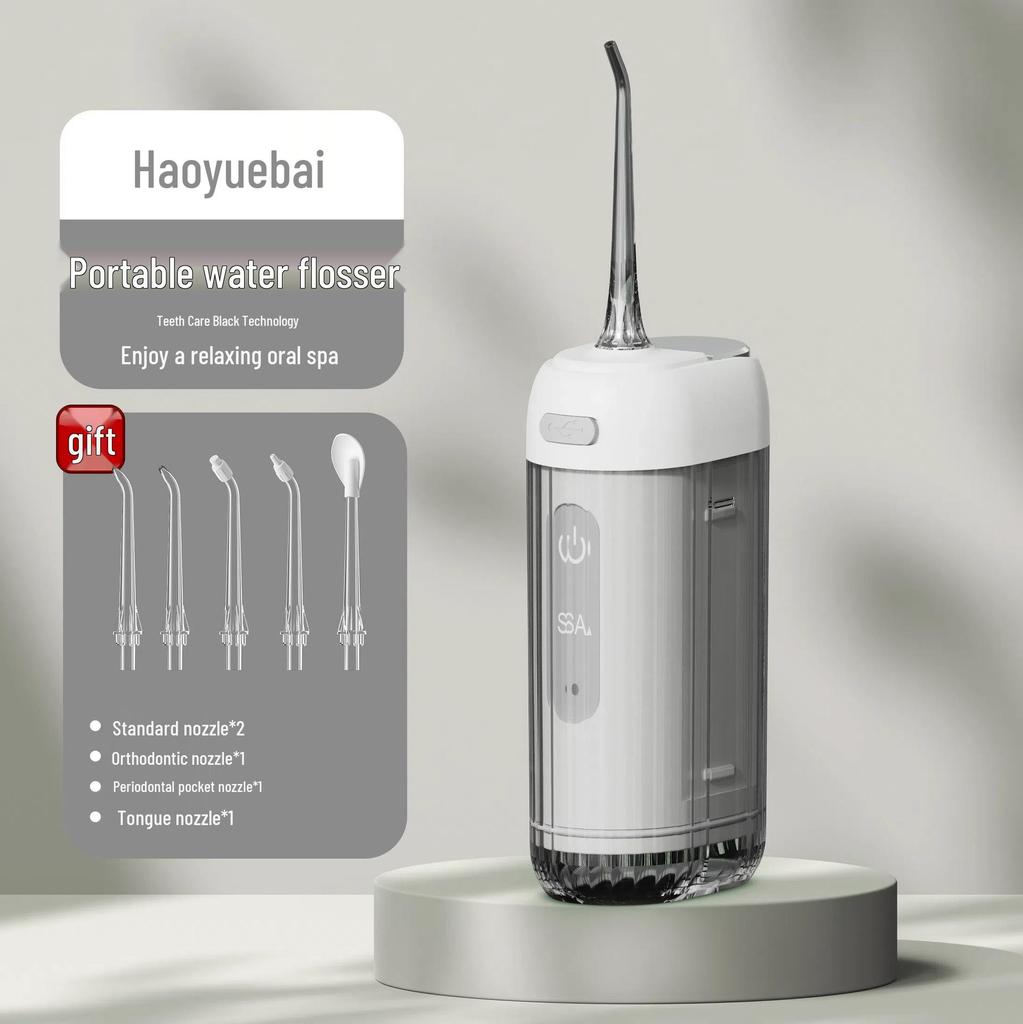 Cross-Border Portable Electric Water Flosser & Tongue Cleaner for Orthodontics