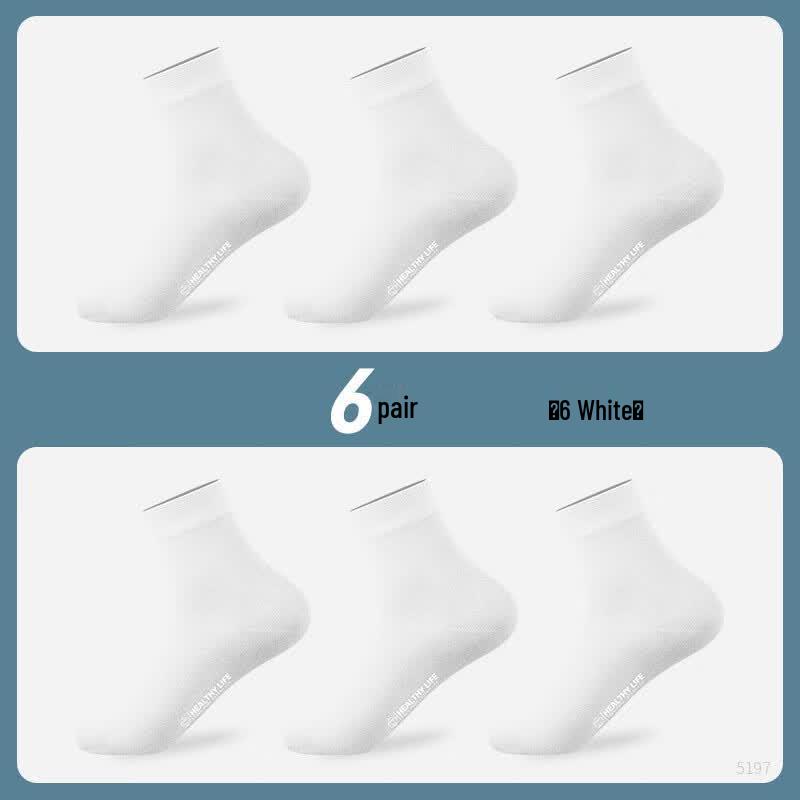 Hengyuanxiang Women s Four-Season Cotton Mid-Tube Socks