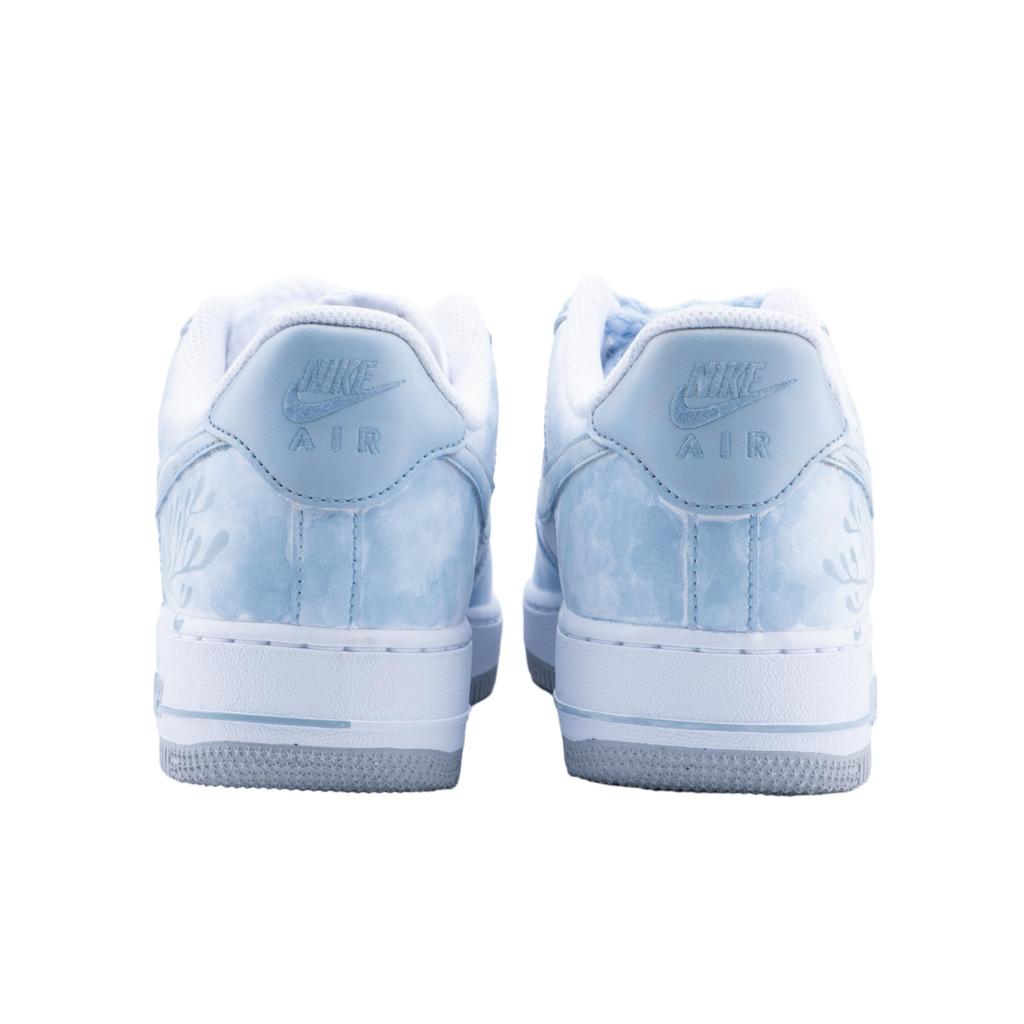 Nike Air Force 1 Fairy Spirit Slip Resistant Abrasion Resistant Low top Skateboard Shoes Men's Sky Blue FJ4146-100(Team626-)