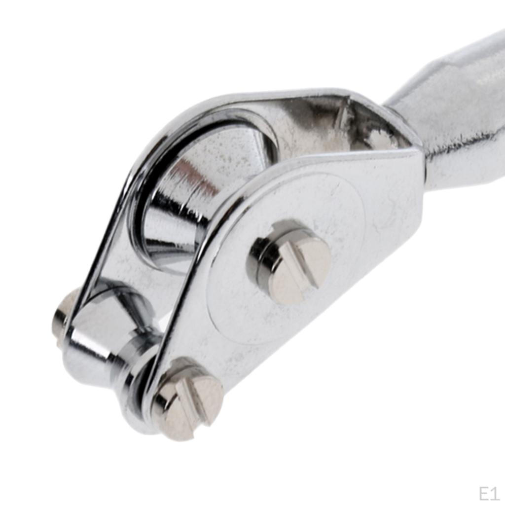 1 Piece Fishing Rod Tip Roller Guide Made of Stainless Steel Total Length 5.5cm