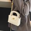 New Versatile Shoulder Bag Feel Chain Crossbody Bag Fashion Rhombus Handbag Bag