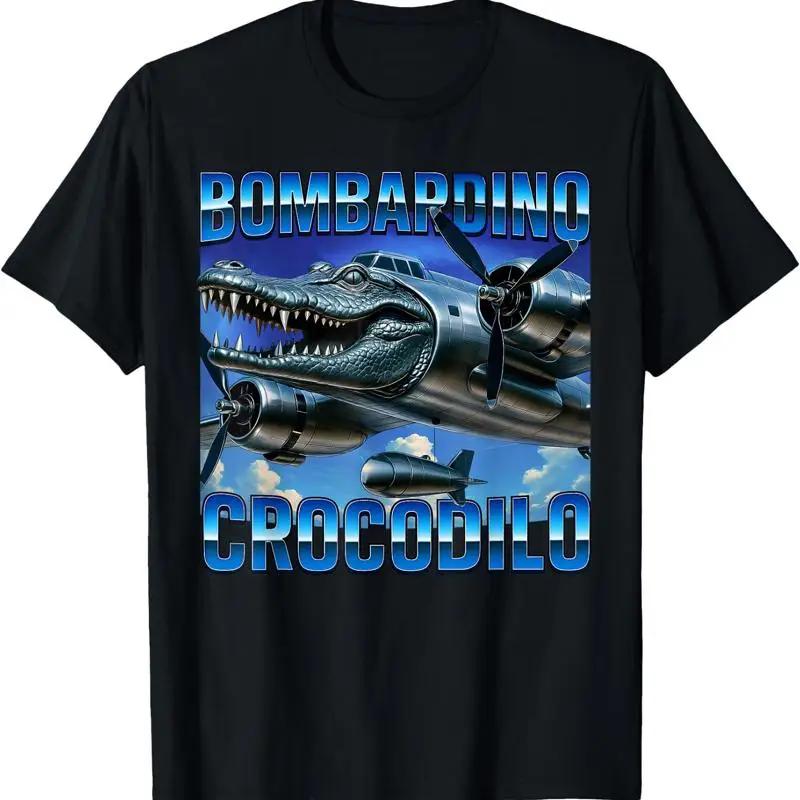 ardino Crocodilo Italian Brainrot Meme Crocodile T Shirt Full Size S 3XL