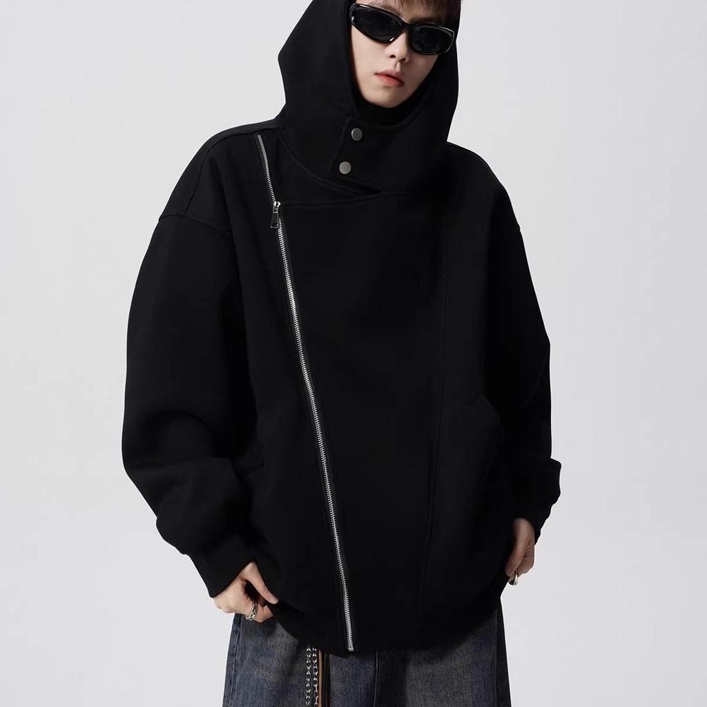 Men's Double-Zip Cardigan Hoodie: American Trendy Heavyweight, Loose Fit, Spring & Autumn Style