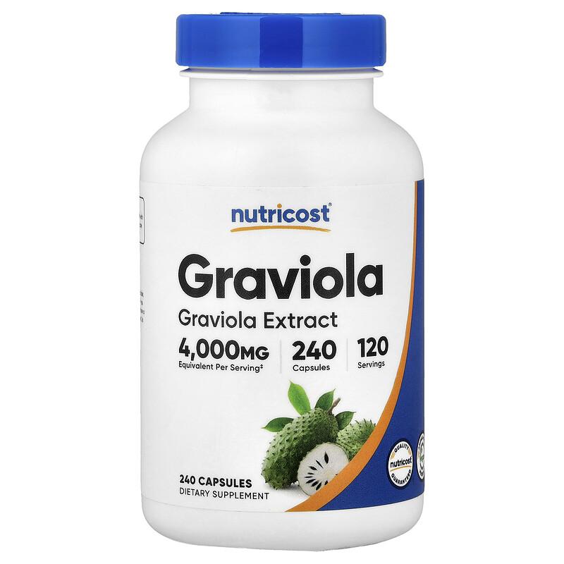Graviola, 240 Capsules (100 mg per Capsule)