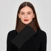 Winter color matching scarf to keep warm men and women's high-end sense fashion scarf down cloth trend thickened versatile scarf