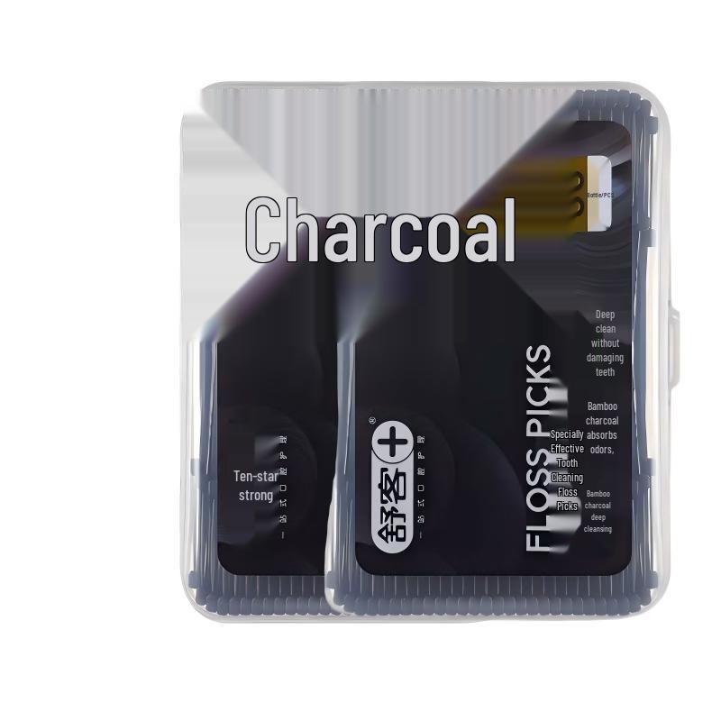 Sakyk Professional Charcoal Dental Floss Picks