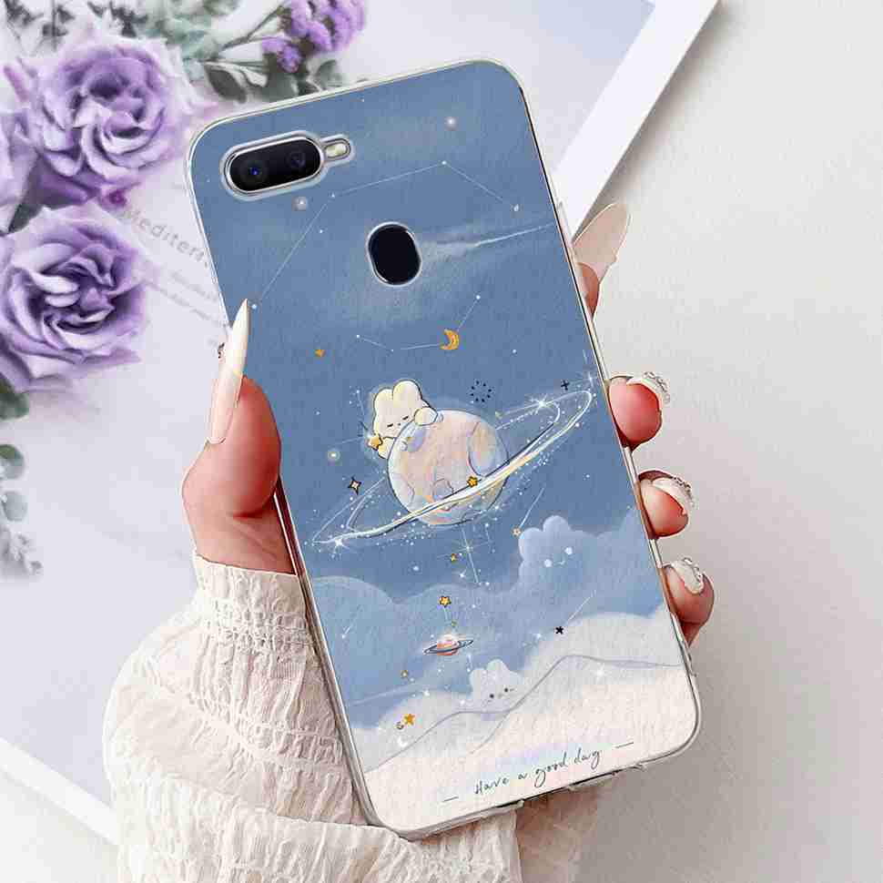 For Oppo F9 CPH1823 6.3" Case Soft Silicone TPU Back Cover For Oppo f9 OPPO F9 Pro Fashion Flower Painting Protective Cases