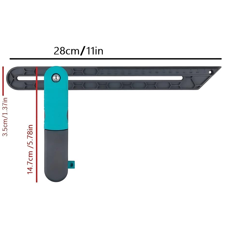 Angle Rulers Tri Square Irregular Sliding T-Bevel Gauge with Lock, Level Measuring Tool Carpentry Marking DIY Project Protractor