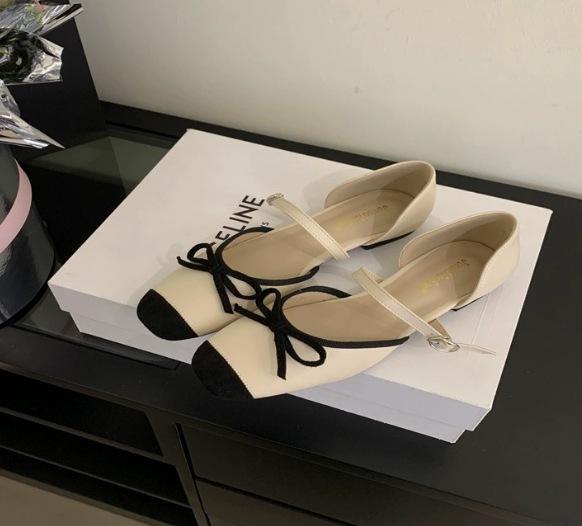 2025 Autumn and Winter New Fashion French Small Fragrant Gentle Evening Shoes with Flat Ballet Shoes