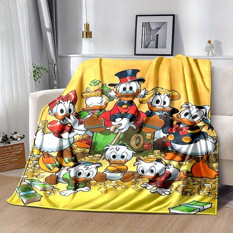 1pc, Duck Tales Family Blanket Cozy Throw for Home Decor, Couch Cover, Outdoor Use, Travel, Camping