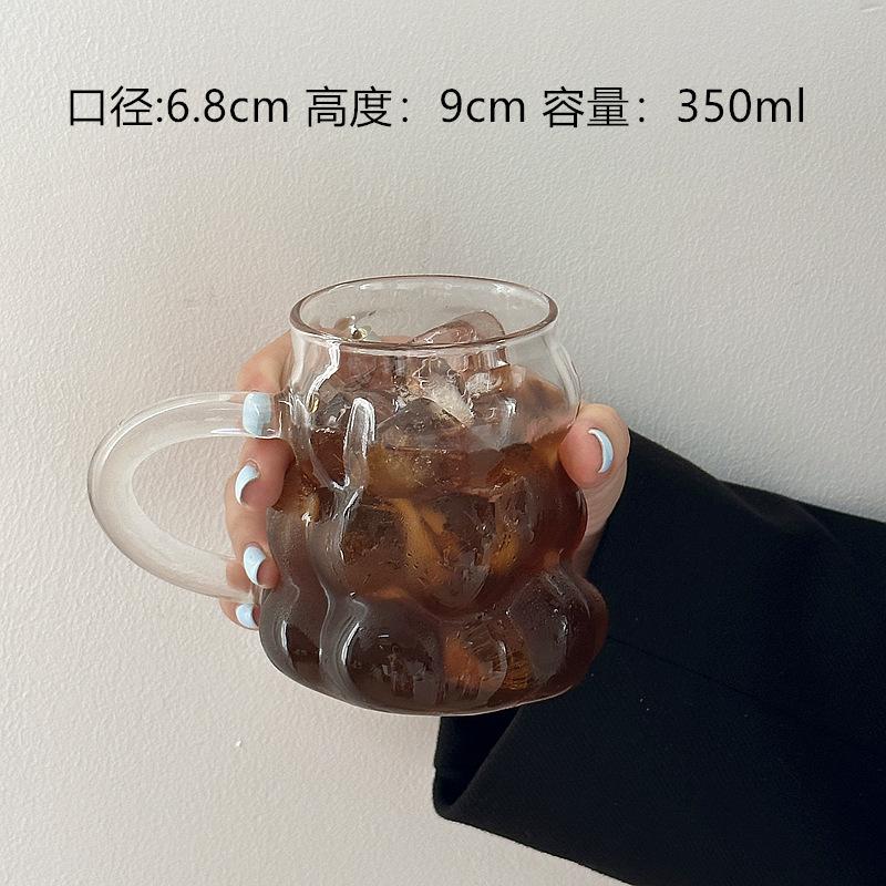 Grape Glass Personalized Coffee Cup Heat-Resistant High Borosilicate Belt, Milk Latte Cup Water Cup Juice Glass