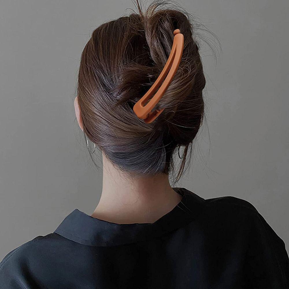 

Hair Hair Claw For Girl For Women Ponytail Holder Matte Banana Clip Hair Accessories Vertical Clip сірий