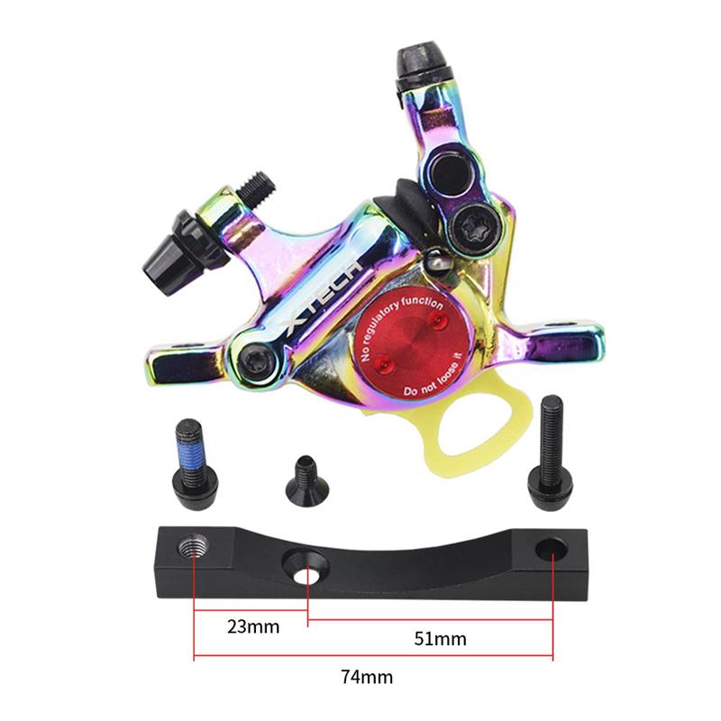 XTECH HB100 Line Pulling Hydraulic Disc Brake Calipers For Xiaomi M365 Electric Scooter Rear Wheel Aluminum Alloy Brake