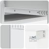 Wall Mounted Side Table White 87.5 x 34.5 x 17 cm