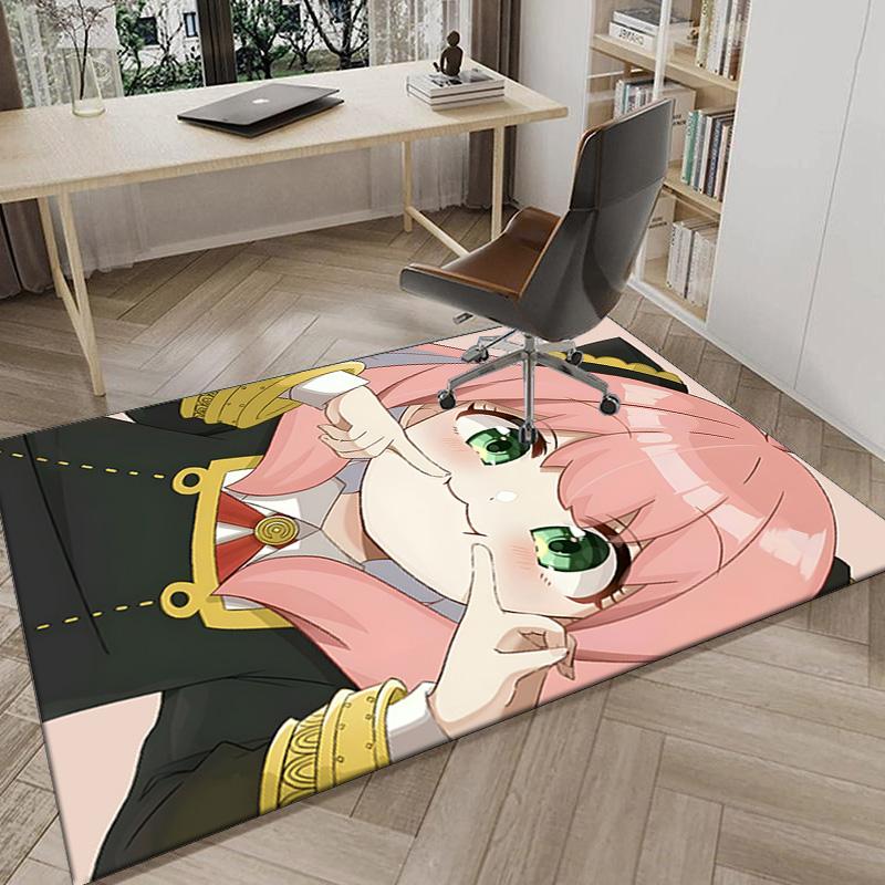 Cute anime spy Famliy Carpet, Chair Rug,Rug for Office Bedroom living rooms, Doormat decor Fan Gift Christmas Gift