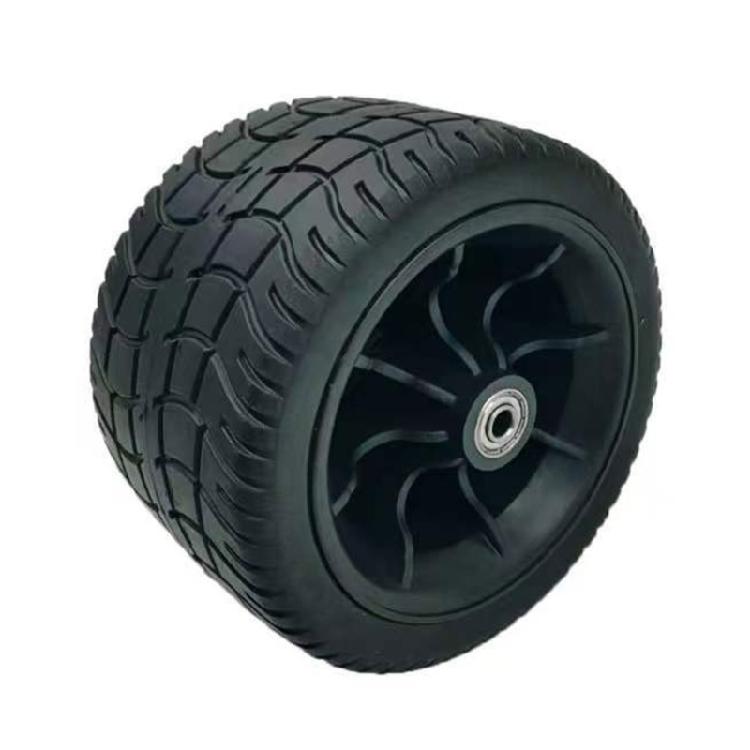 

Снижение вибраций Быстрая установка 7-дюймовое резиновое сменное колесо со встроенным роликовым подшипником для газонокосилок Складная тележка 1