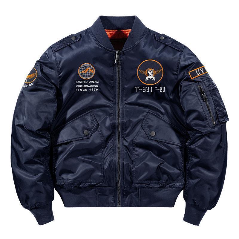 GLYDE Zimní Hip Hop Silná Teplá Bunda Pánská Vysoká Kvalita Vojenská Motorkářská Ma-1 Pilotní Letecké Bundy Pánská Baseballová Bombera