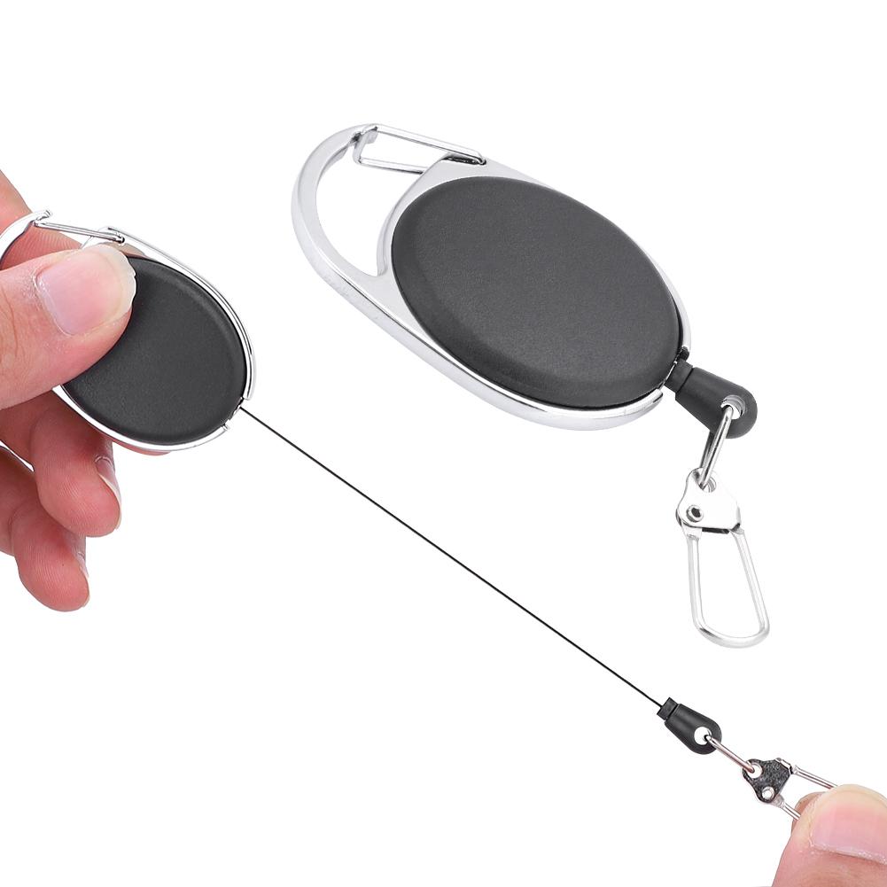 Outdoor Retractable Wire, Anti theft lost Key Keychain Camping Tools Carabiner