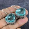 Green Amethyst Gemstone 925 Sterling Silver Jewelry Earring 1.69"