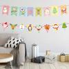 European Charming And American Style Christmas Paper Flag Banners Schools For
