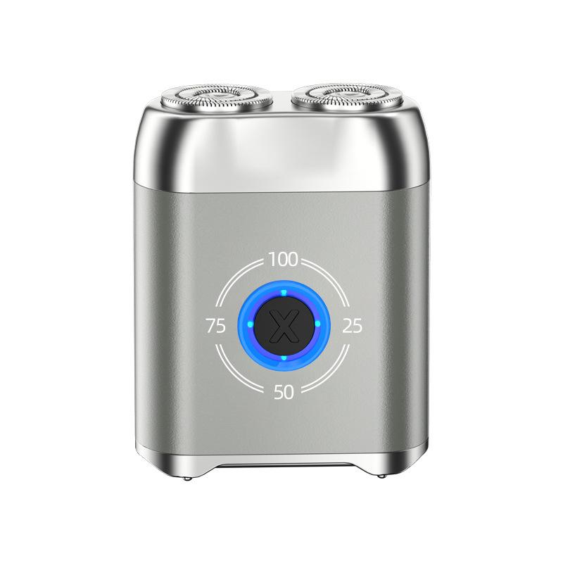 New Shaver Mini Digital Display Bearer Rechargeable Washable Car Small Steel Cannon Electric Razor Men's Portable Electric Razor