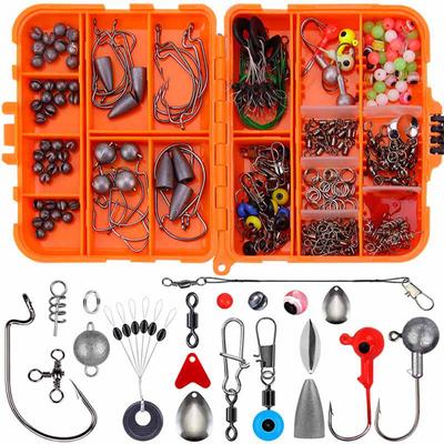257PCS Fishing Lure Set Metal ABS Corrosion Resistance Anti Winding Fishing Hook Kit for Outdoor