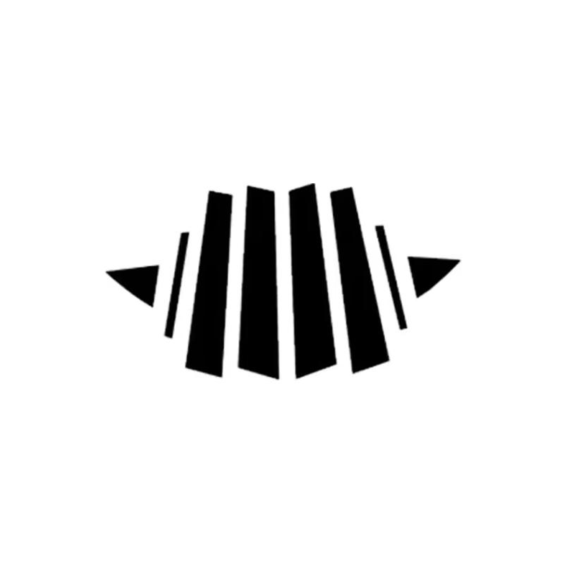 

8 шт. Накладка на окно автомобиля для Toyota Prius 30 XW30 2010 2011 2012 2013 2014 2015 Наклейки на стойку двери Аксессуары чёрный