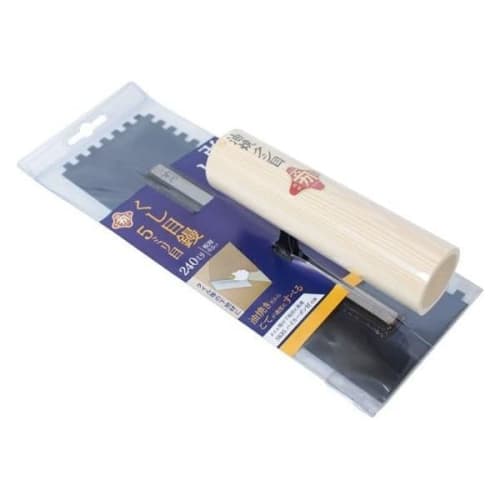 

BIGMAN Oil-burning Comb Trowel, 240mm, Strong, 5mm Teeth