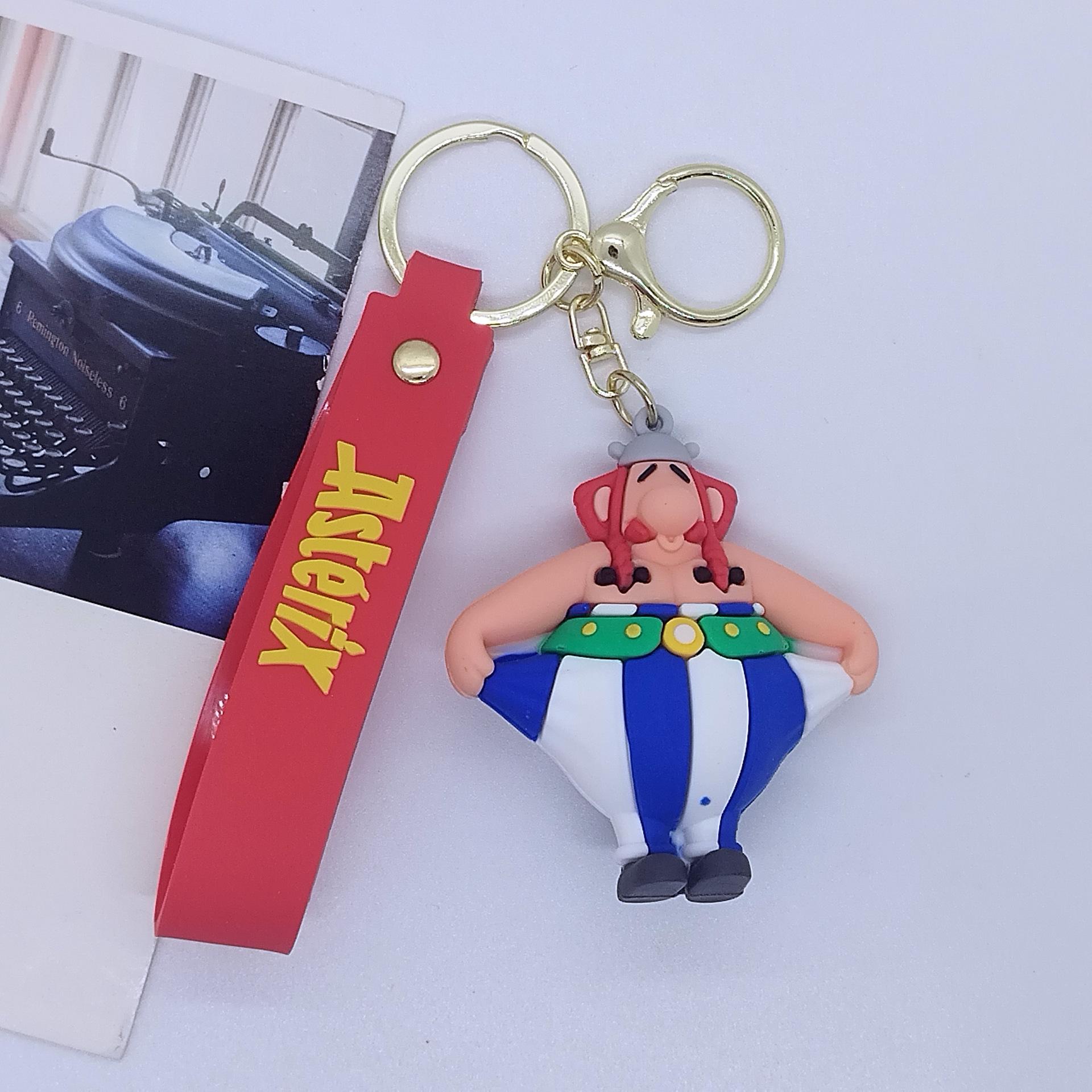 Schattige Tas Sleutelhanger Anime Accessoires Sleutelhanger Asterix Sleutelhangers Vrouwen Poppetje Sleutelhanger Koppel Matching Hanger Vrienden Vakantiecadeaus gray