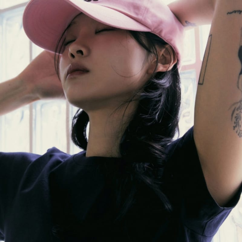 DAT BAKEREE Signature ballcap_Rosie Cream