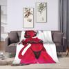 Anime Meru Blanket  Soft Funny Plush Bedding Throws For Couch Chair Sofa Bed Airplane Travel Flannel Bedspread Bed Cover