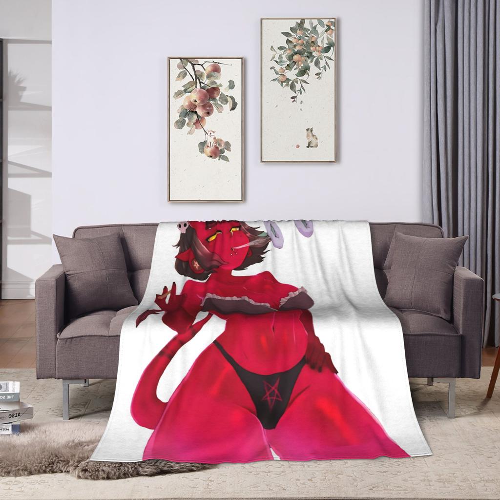 Anime Meru Blanket  Soft Funny Plush Bedding Throws For Couch Chair Sofa Bed Airplane Travel Flannel Bedspread Bed Cover