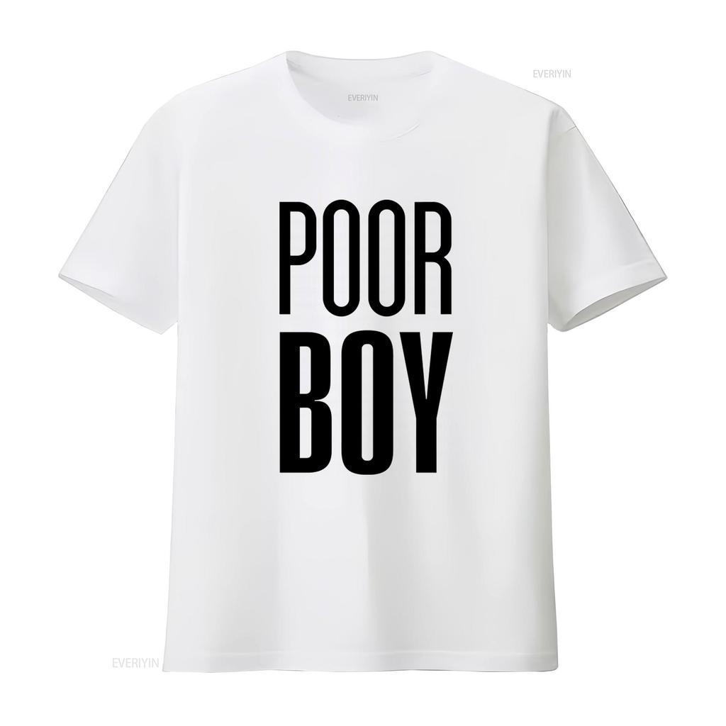 Poor Boy Only Friends Thai Bl Drama Fan T Shirt Black Font Classic Fit Trendy Design for Fans Vintage Washed Designer Clothes