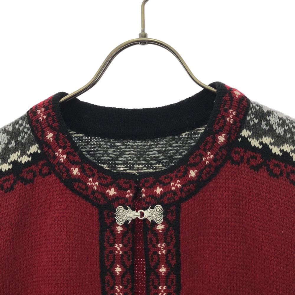 OLD 90s Tyrone Carcardigan Knit Jacket Red Women Used