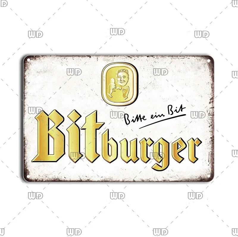 Vintage Wall Plaque Sign Decor Germany Paulaner Beer Tin Sign Decoration Plate Bar Cafe Man Cave Metal Poster Board Art Painting