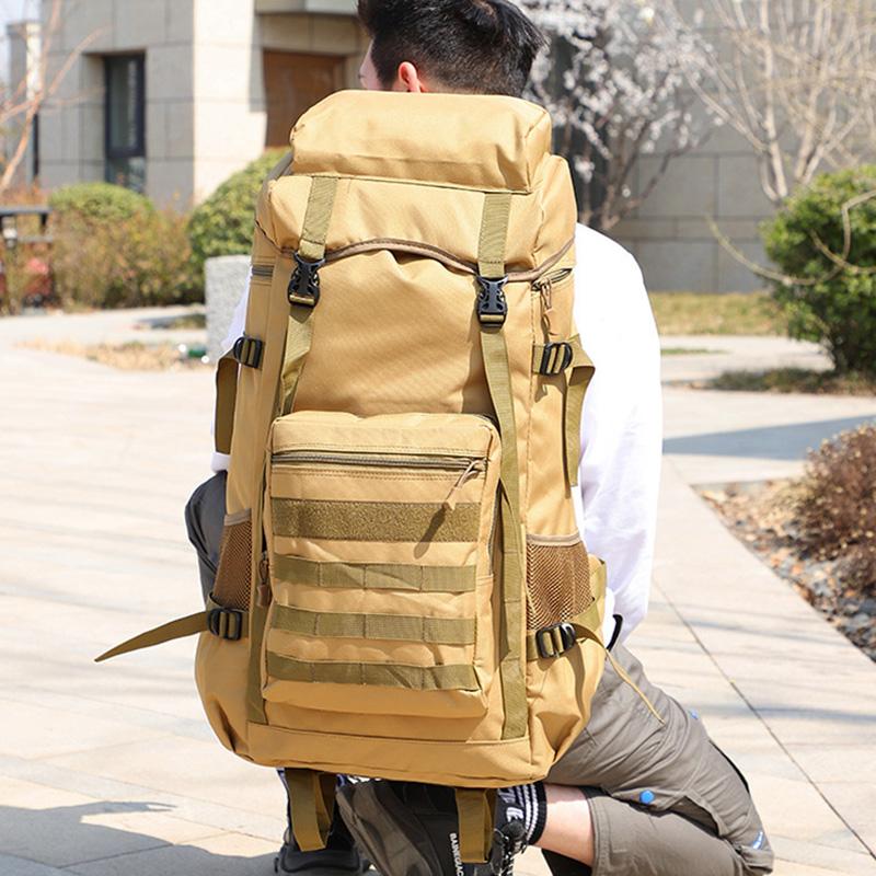 70L Travel Bag Tactical Backpack Hiking Bag Army Backpacks Travel Camping Backpack
