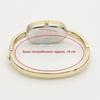 Lightweight Luxury Bracelet Watch Gold/Silver Oval Dial Wristwatch Roman Dial Elegant Quartz Watch for Women
