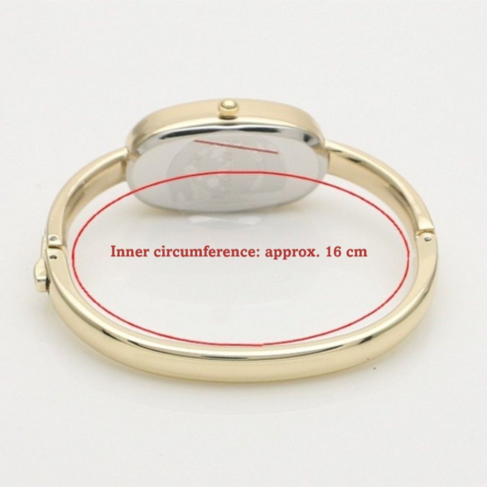 Lightweight Luxury Bracelet Watch Gold/Silver Oval Dial Wristwatch Roman Dial Elegant Quartz Watch for Women