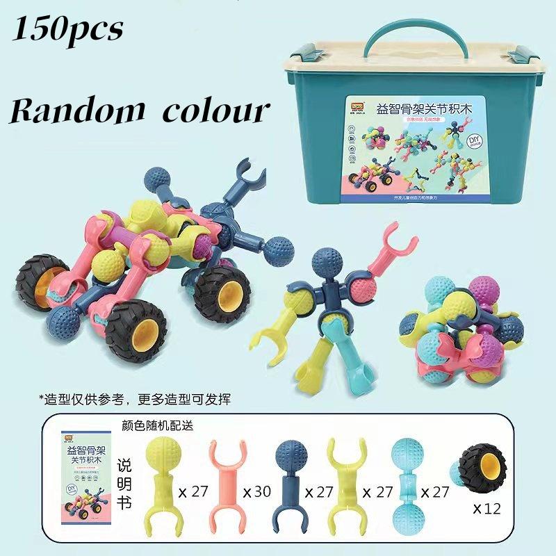 STEM Bausteine DIY Skelett Gelenk Bausteine Stecken Einfügungsblöcke Ziegel Lernspielzeug für Kinder Geschenk