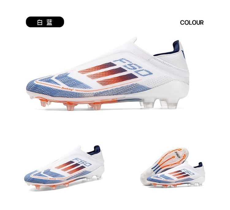 Neue Low-Top Fußballschuhe für Herren und Damen, atmungsaktiv, mit langen Stollen, gebrochenen Stollen, für Kunstrasen-Training, Fußballschuhe