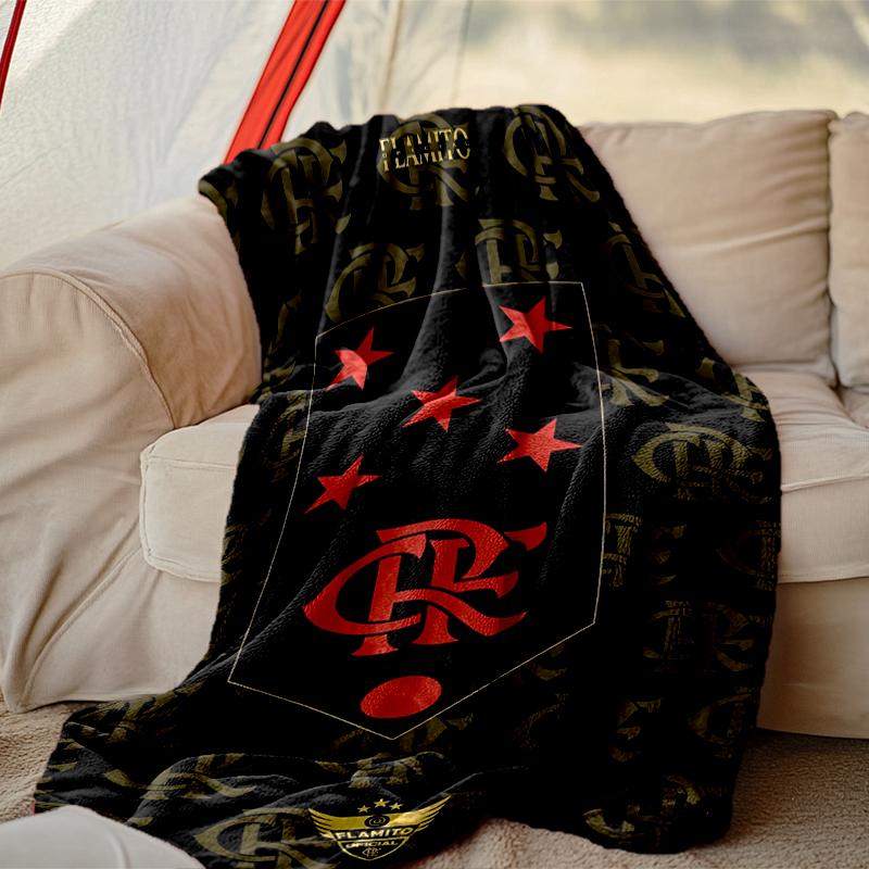 1pc Comfortable Home Print Throw Blanket, Rangers FC Blanket For Bed and Sofa Use, Special Present For Family