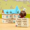 Japanese Style Resin Dog Plant Decor With Cartoon Design For Kitchen Or Restaurant Display