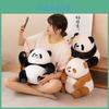 Soft And Cuddly Panda Stuffed Animal Short Plush Fur Ideal For All Ages